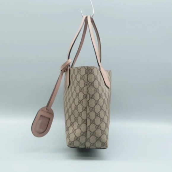 100% Authentic GUCCI Brown Canvas Tote Bag - Picture 3 of 12